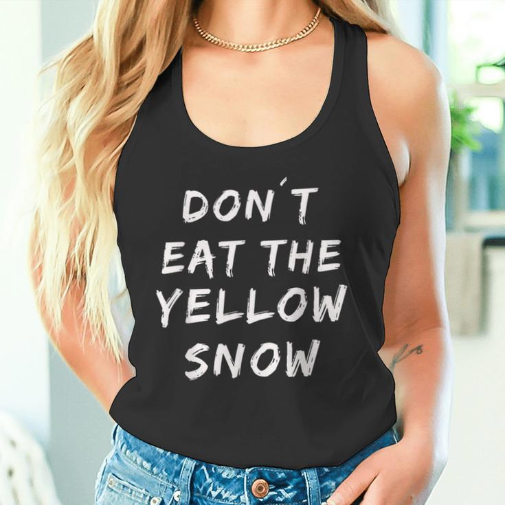 Yellow Snow Ski Snowboard Apres Ski Party Outfit Tank Top