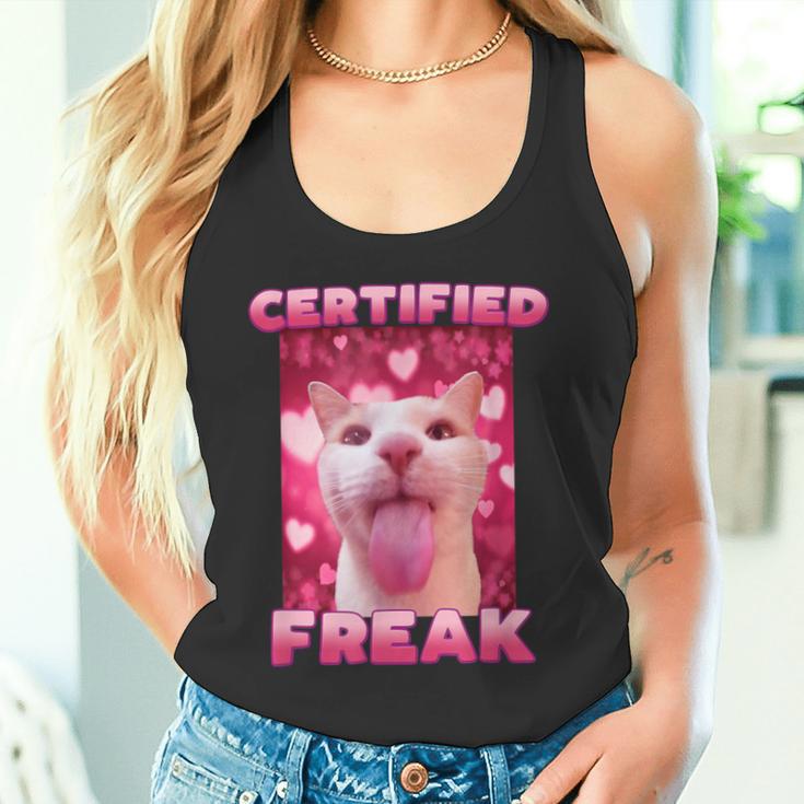 Zertifiziertes Freak Cat Meme Tank Top