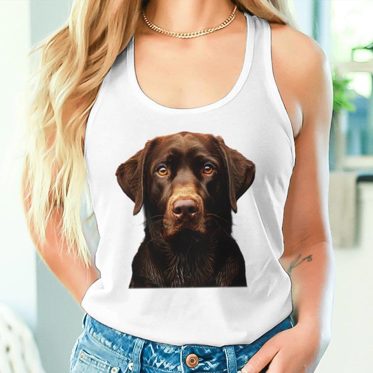 Brauner Labrador I Labrador Gesicht Tank Top