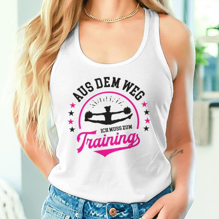 Cheerleading Cheerdance Aus Dem Weg Ich Muss Zum Training German Tank Top