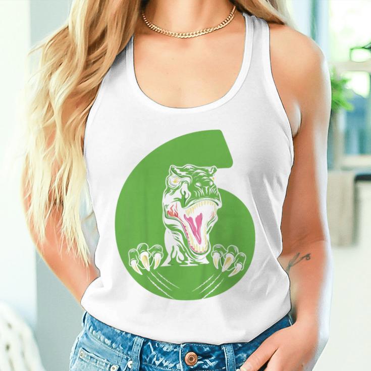 Children's 6Th Birthday Boy 6 Years Dino Dinosaur Birthday Tank Top