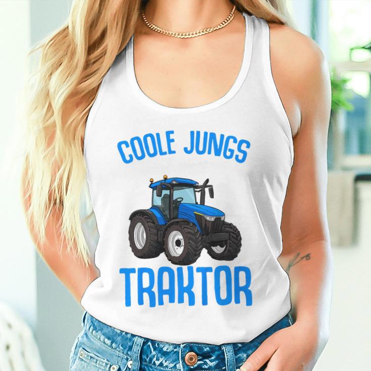 Children's Cool Boys Driving Tractor Tractor Boy Tank Top