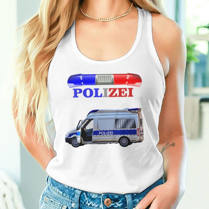 Children's Cool Police Motif With Car Tank Top