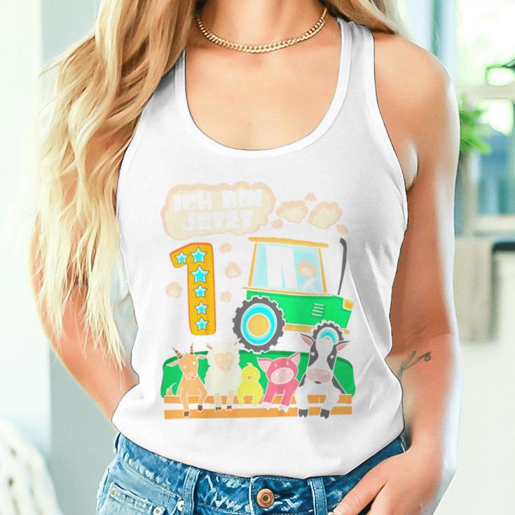 Children's First Birthday 1 Year Boy Tractor One Year Tank Top