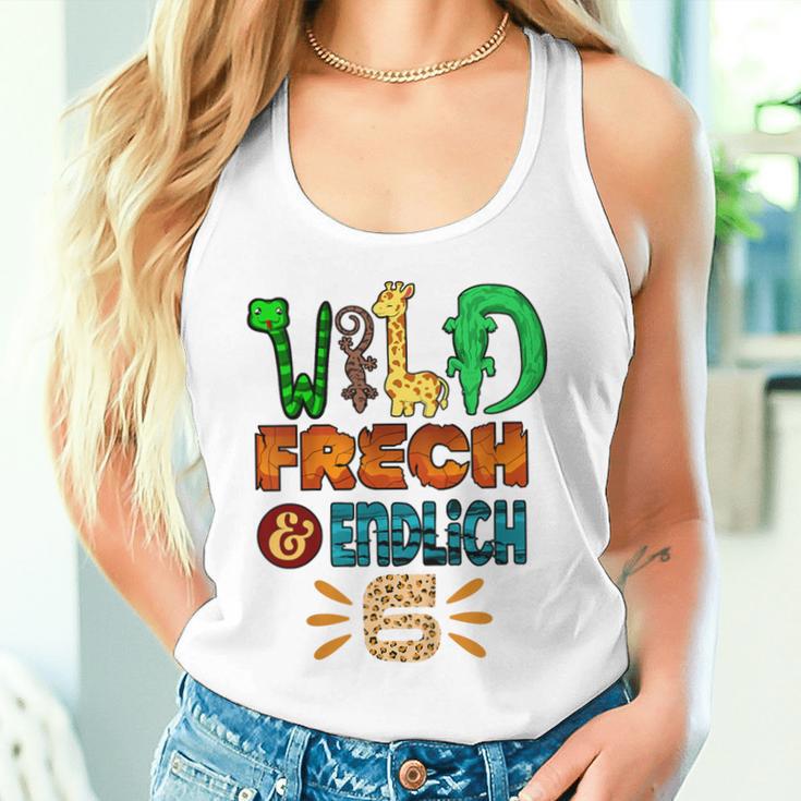 Children's Wild Cheeky And Finally 6 Years Birthday Tank Top