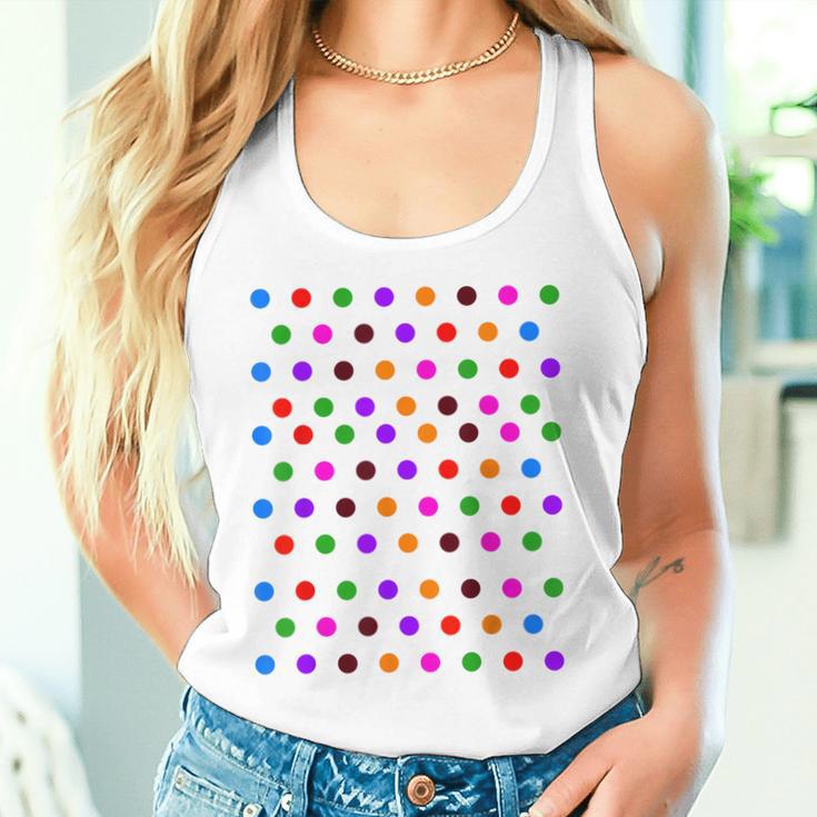 Colourful With Polka Dots S Tank Top