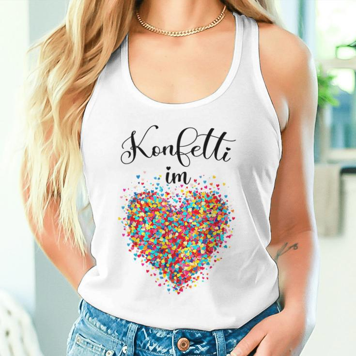 Confetti In The Heart Carnival Blue Tank Top