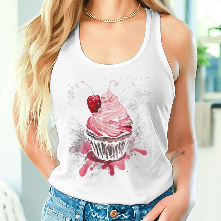 Cupcake-Weinlese Tank Top