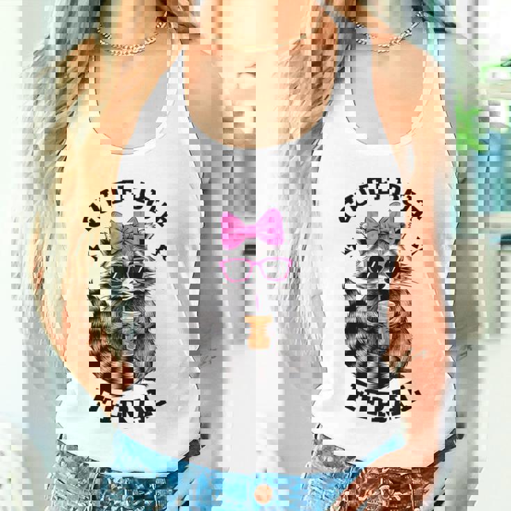 Cute Feral Raccoon | Vibrant Sunglasses | Small Tank Top