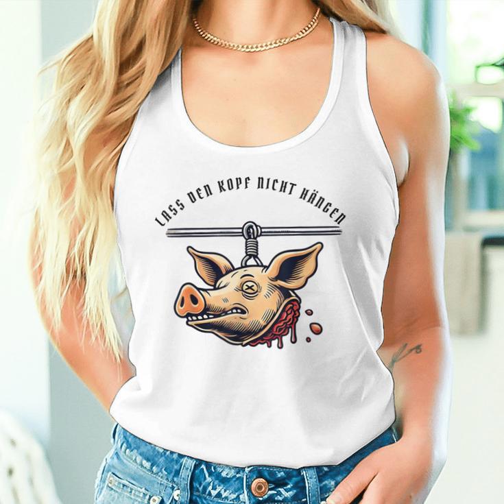 Don't Let Your Head Hang Gray Tank Top