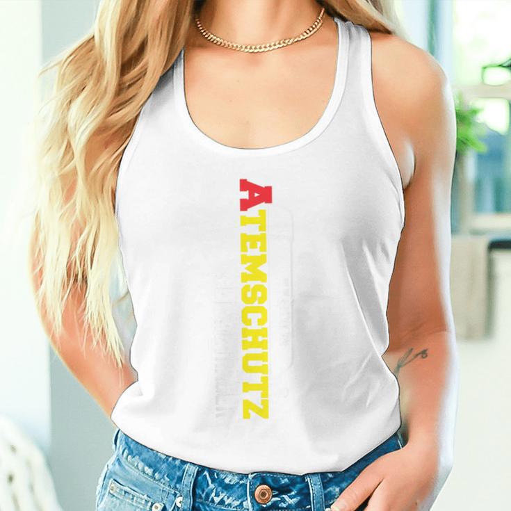 Fire Brigade Respirator Equipment Bearer Back Print Tank Top