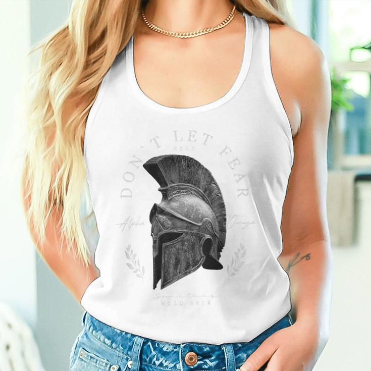 Greek Sparta Helmet Warrior Soldier Backprint Spartan Tank Top