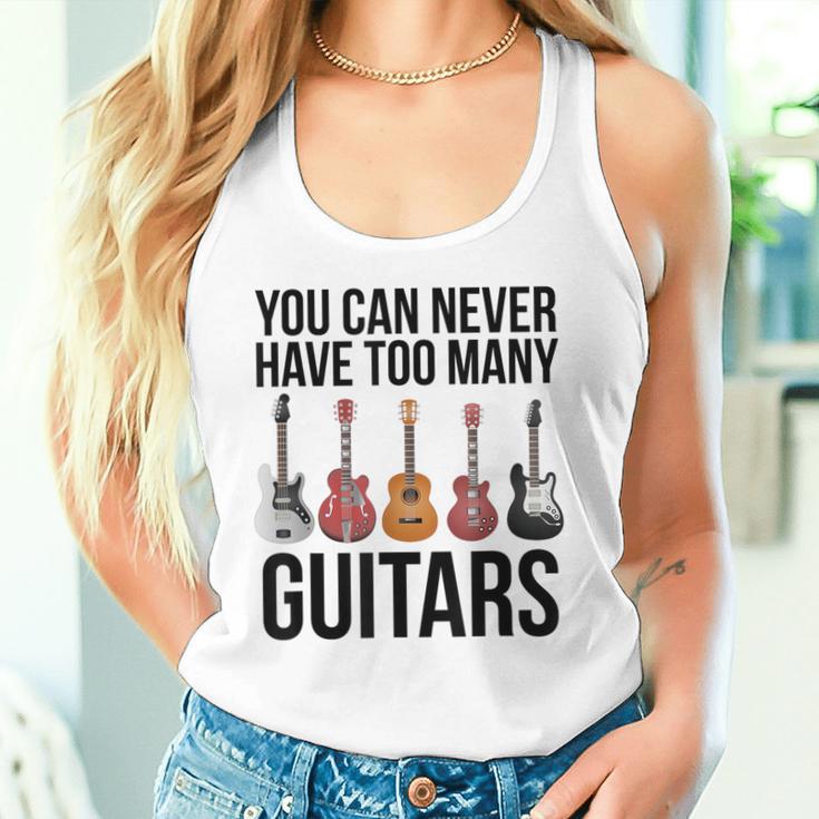 Never Too Many Guitars Guitar Tank Top