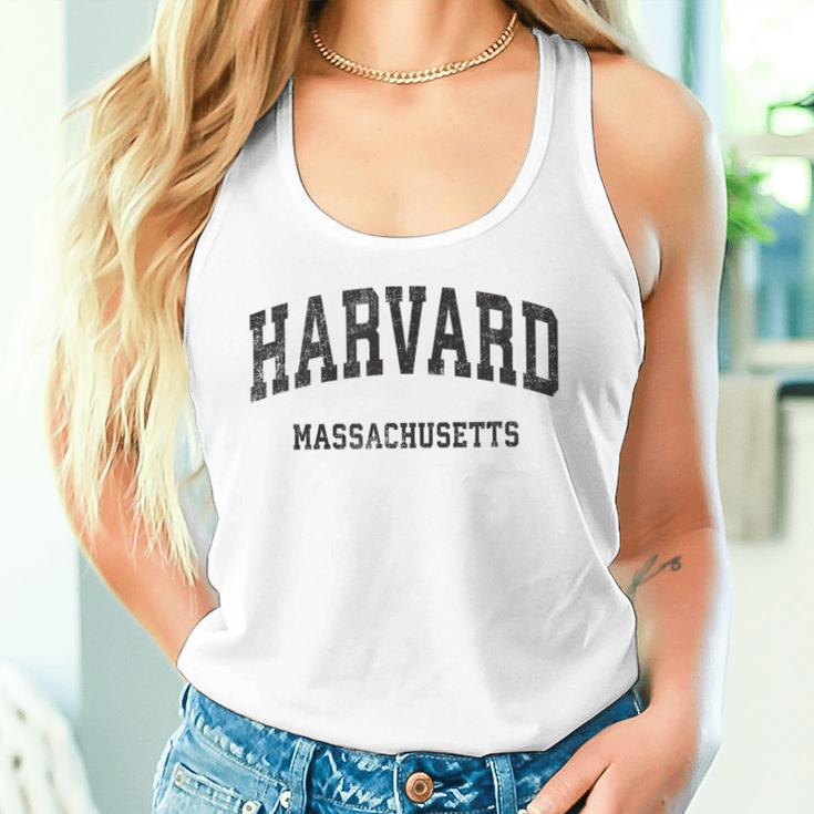 Harvard Massachusetts Maintage Athletic Sports Gray Tank Top