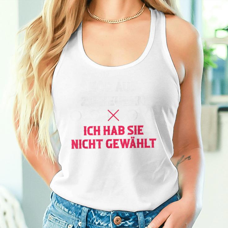 Hör Auf Zu Heulen Ich Hab Sie Nicht Gewählt Blue Tank Top