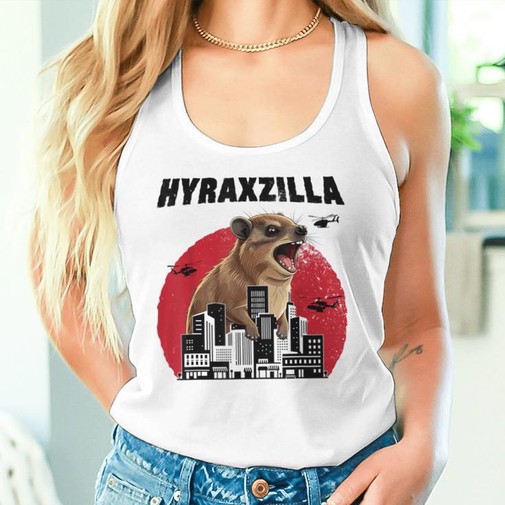 Hyraxzilla Rock Hyrax Lover Awawa Angry Marmot Gray Tank Top