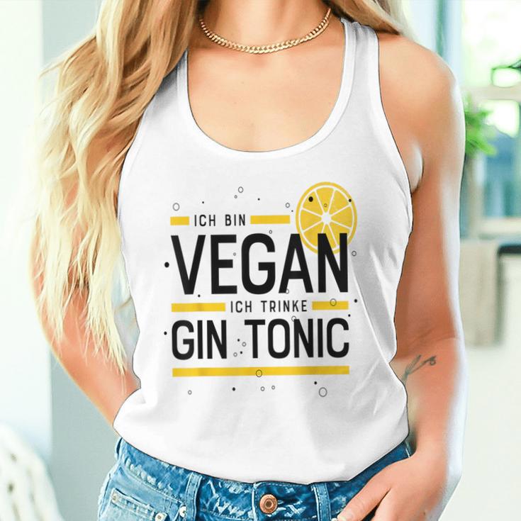 Ich Binegan Ich Trinke Gin Tonic X Lecker Gin Tank Top