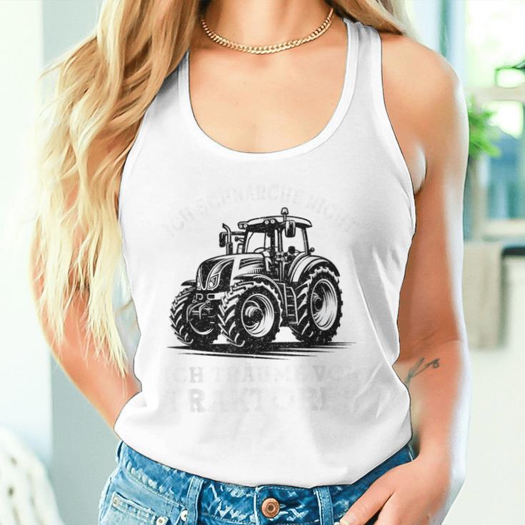 Ich Schnarche Nicht Spruch Farmer Farmer Tractor Blue Tank Top