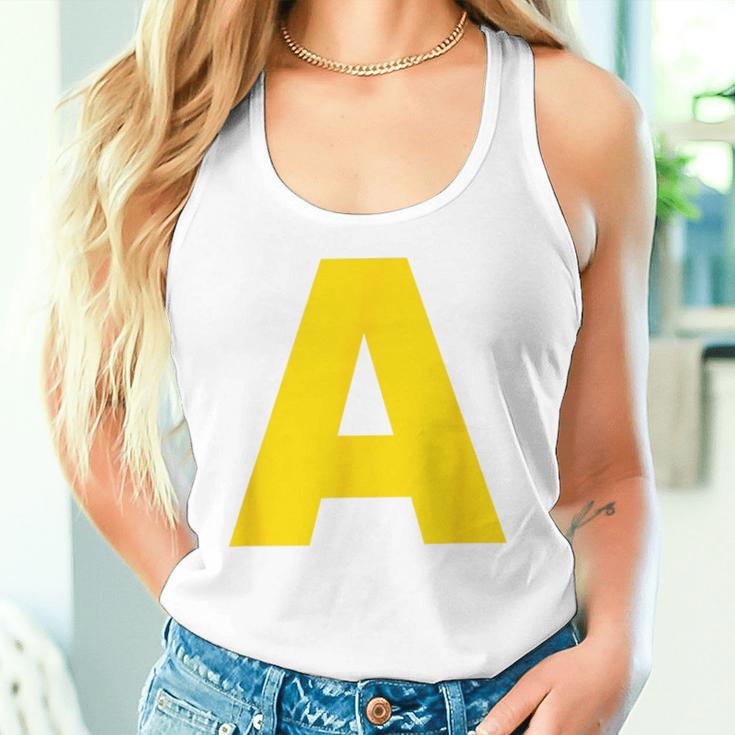 Letter A Yellow Chipmunk Costume Group Carnival A Red Tank Top