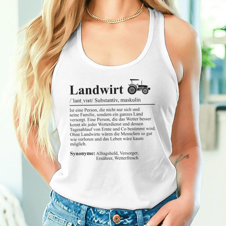 Lustiger Bauer Spruch Traktor Landwirt Lustig Tank Top