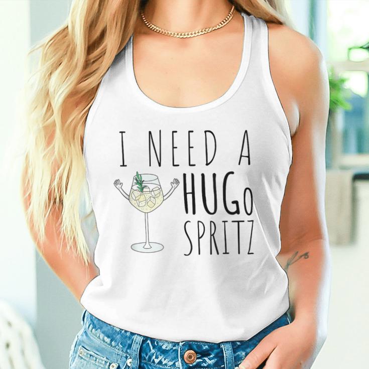 I Need A Hugo Spritz Summer Elderberry Prosecco Cocktail Hug Tank Top