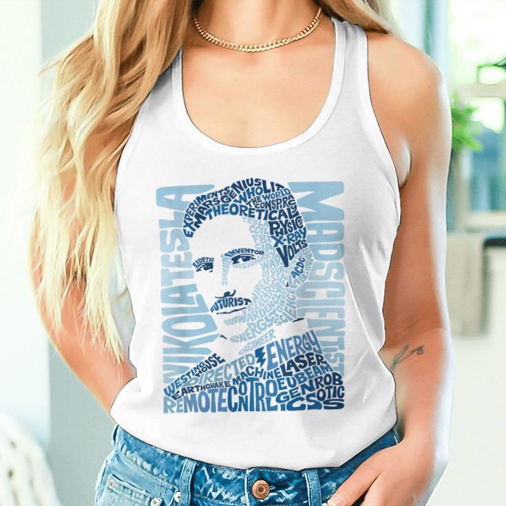 Nikola Tesla Illustration By Glitschika s Tank Top