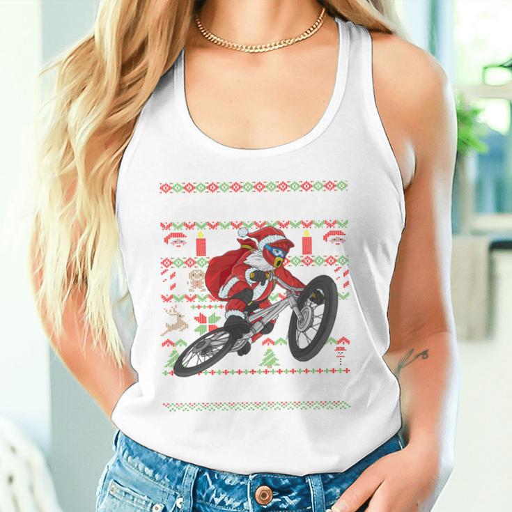 Oh What Fun It Is To Ride Mountain Bike Mtb Ugly Christmas Tank Top