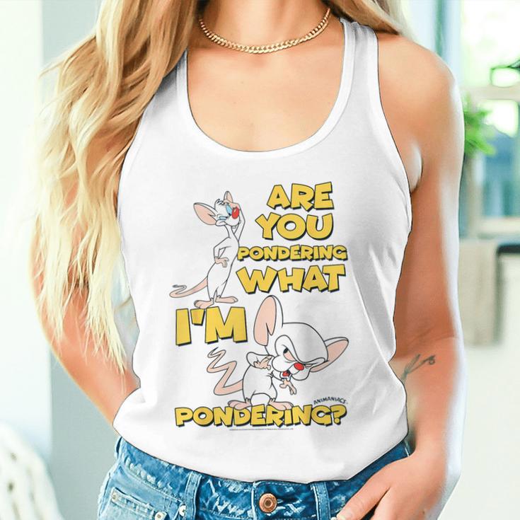 Pinky And The Brain Pondering Gray Tank Top