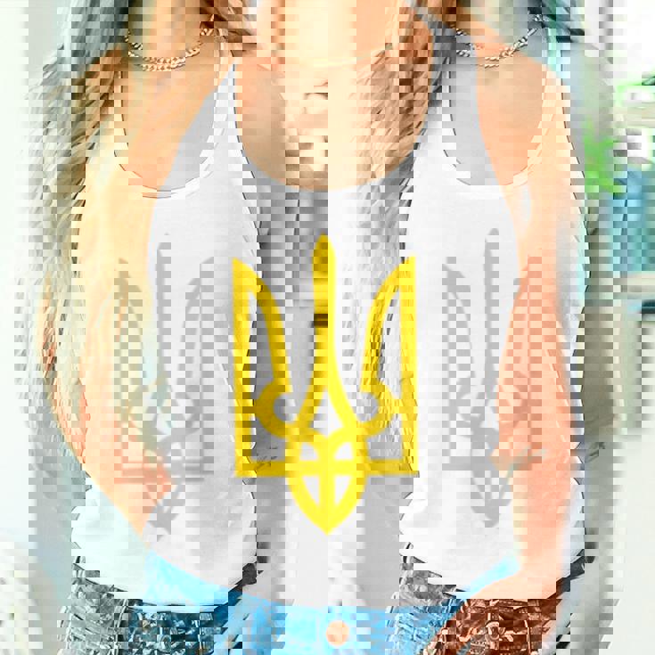 President Wolodymyr Zelensky Ukraine Golden Trident Tank Top
