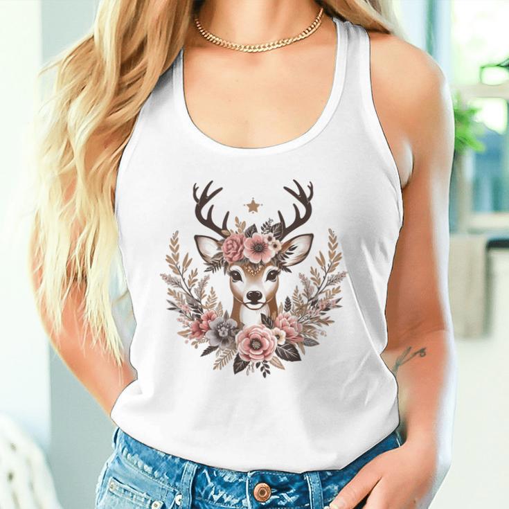 Reh Damen Reh Kostüm Kinder Carnival Reindeer Tank Top