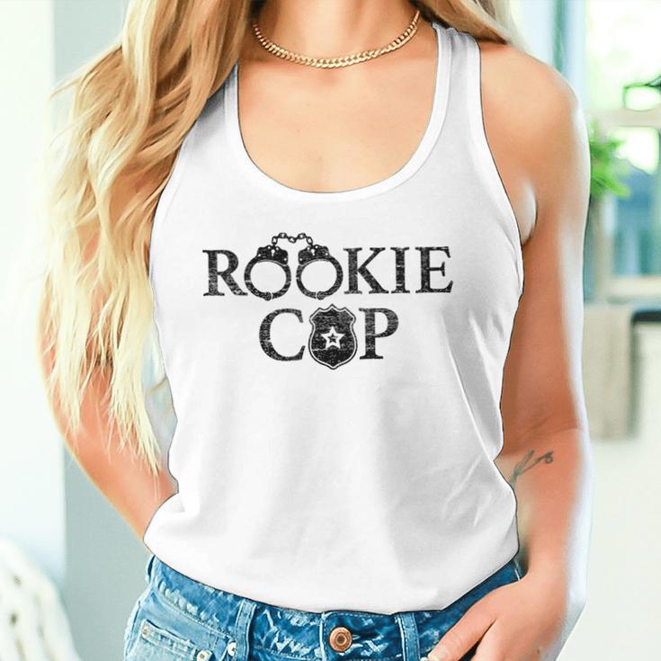 Rookie Novelty Rookie Cop Police Gray Tank Top