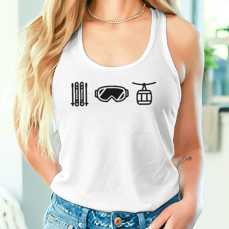 Ski Goggles Gondel X Ski Goggles Lift Mountains Alps Skier Tank Top