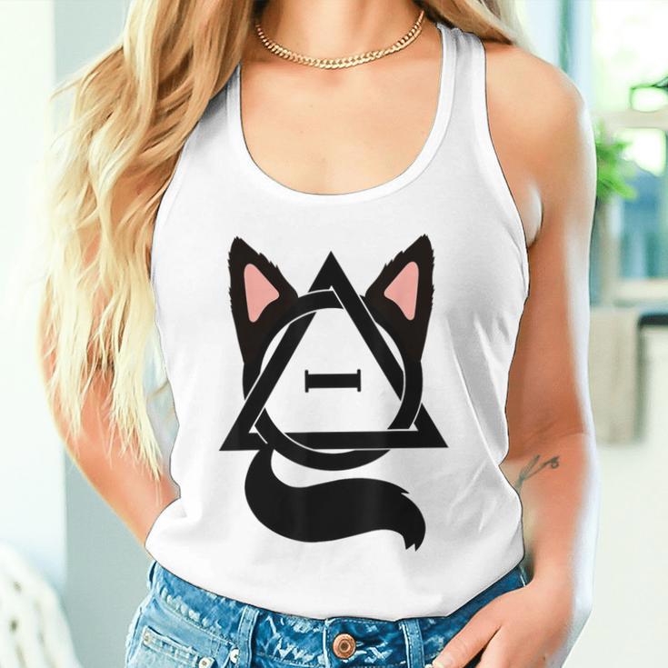 Theta Delta Cat Therian Pride Gray Tank Top