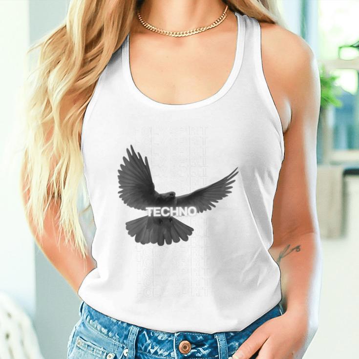 Techno Holy Spirit Rave Bird Raabe Hardtechno Deep Trance Tank Top