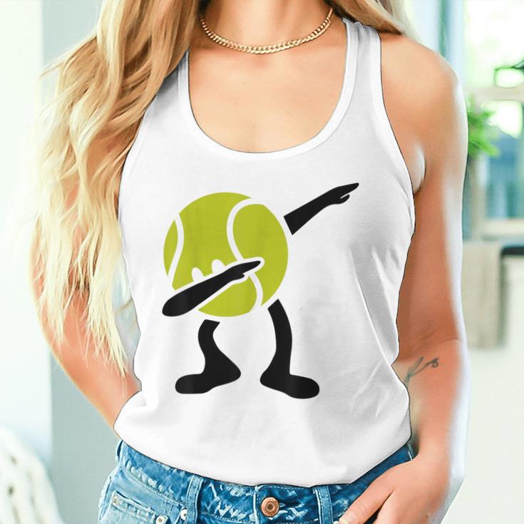 Tennis Dabbing Tennis Ball Tennis Player Ball Sport Tank Top