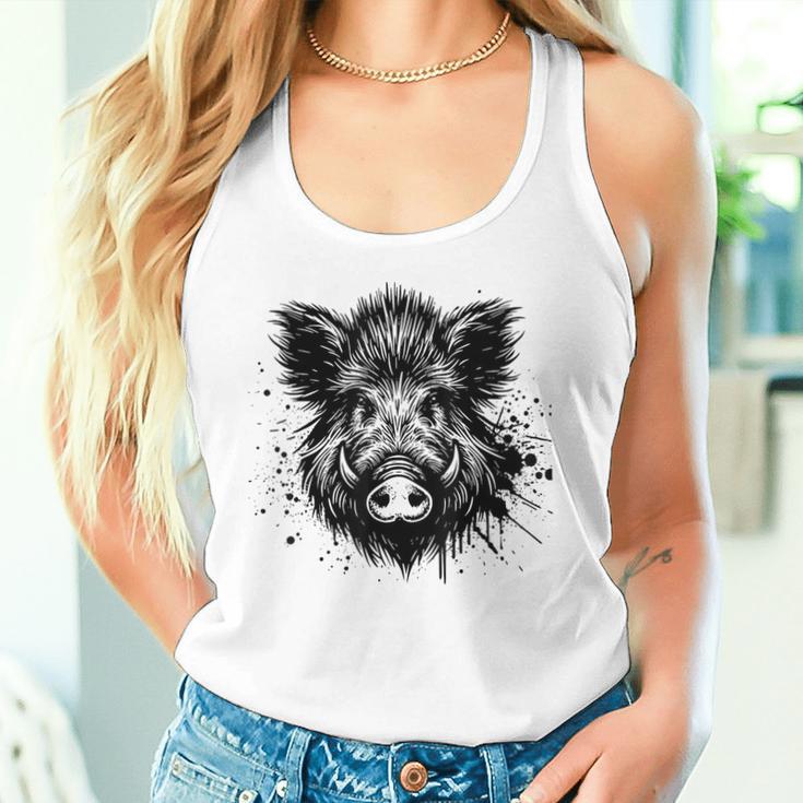 Wild Boar Boar Hunting Hunter Wild Boar Green Tank Top