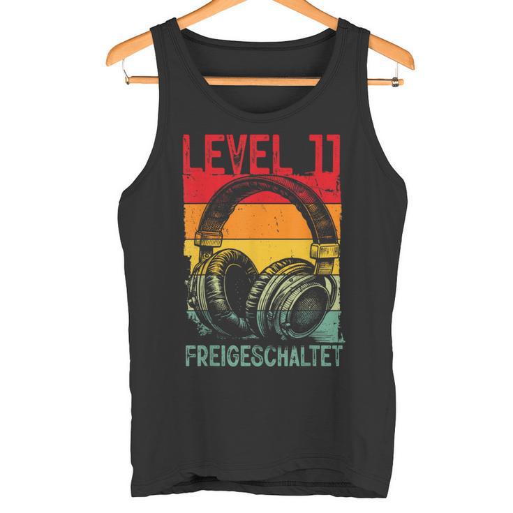 11 Geburtstag Jungenideo Gamer Level 11 Unlocked Jungs Tank Top