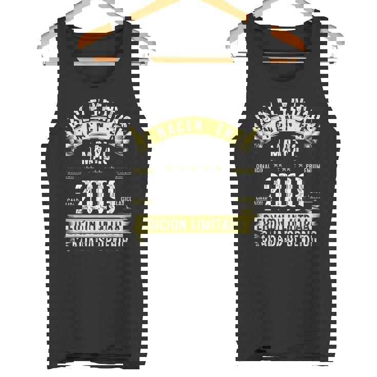 16 Años Cumpleaños Las Leyendas Nacen En Marzo De 2009 Camiseta sin mangas