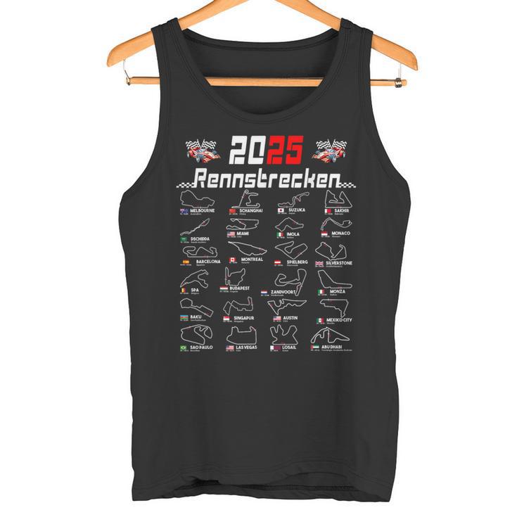 2025 Race Track Graphic For Motorsport Fans Tank Top