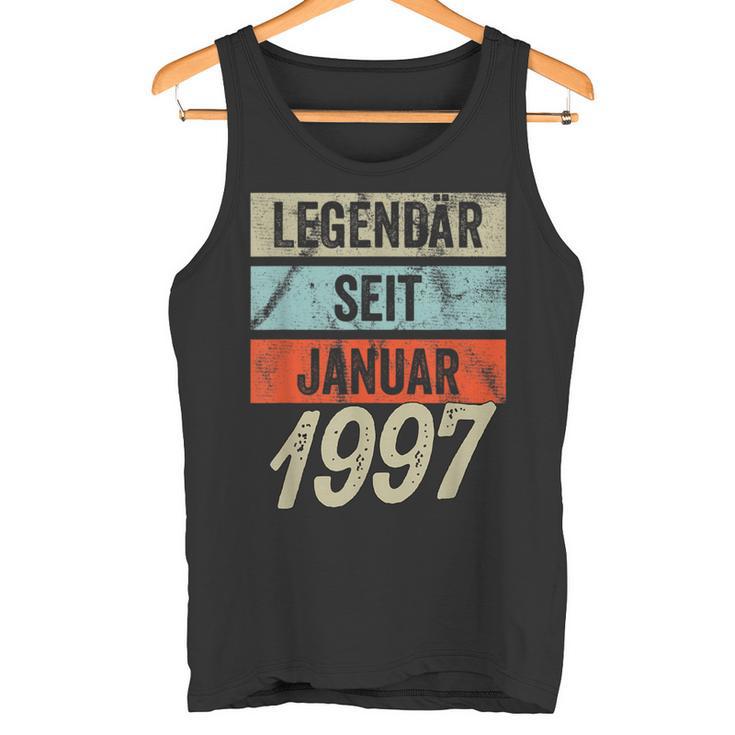 25Th Birthday Man 25 Years Legendary Since January 1997 Tank Top