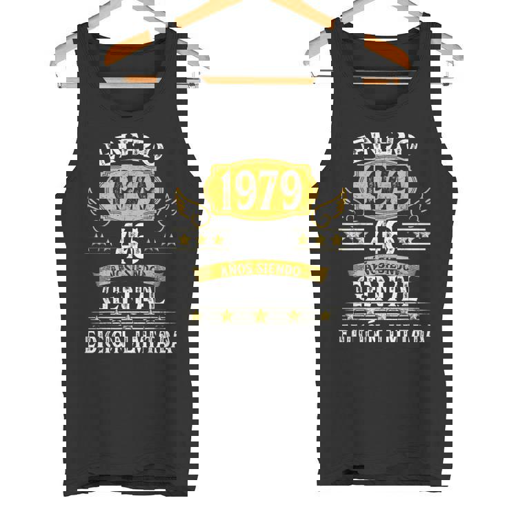 46 Años Cumpleaños Hombre 1979 Las Leyendas Nacen Enero 1979 Camiseta sin mangas