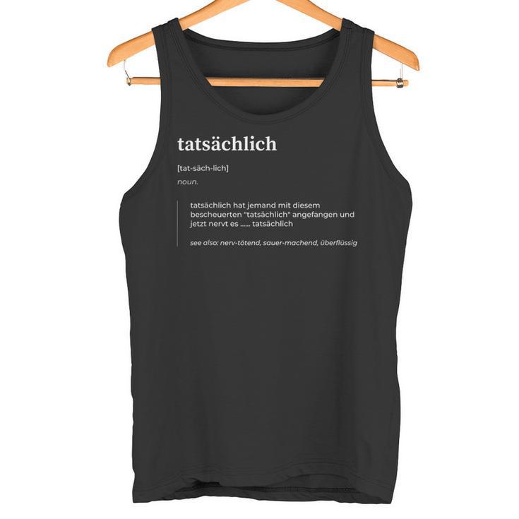 Actually Novelty Text Tank Top