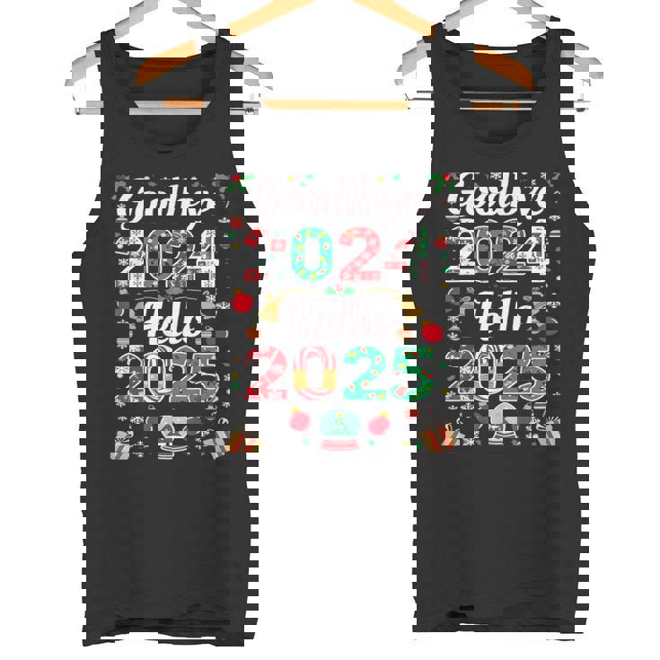 Adiós 2024 Hola 2025 Feliz Navidad Feliz Año Nuevo 2025 Camiseta sin mangas
