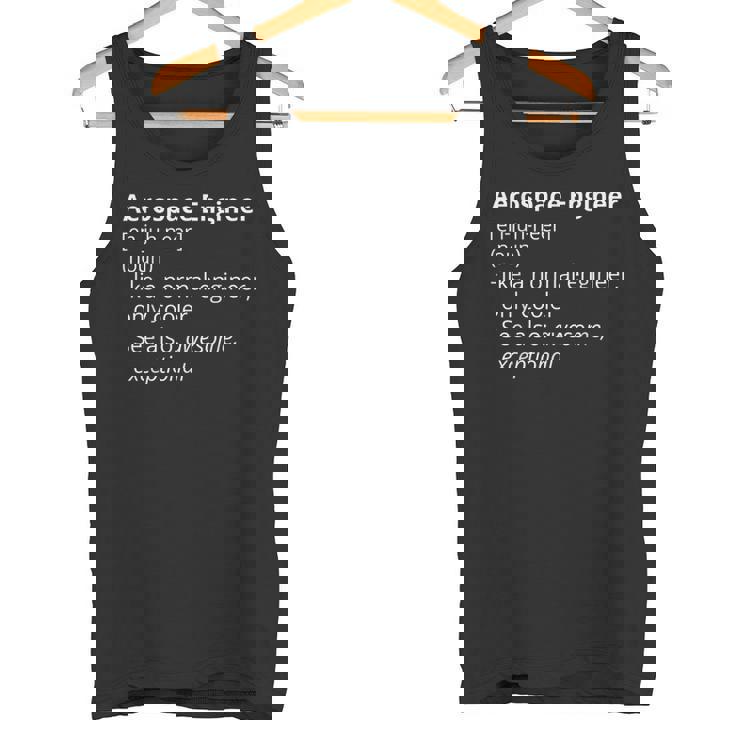Aerospace Engineer Definition Description Camiseta sin mangas