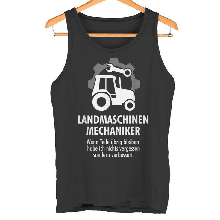 Agricultural Machinery Mechanic Tractor Farmer Tank Top