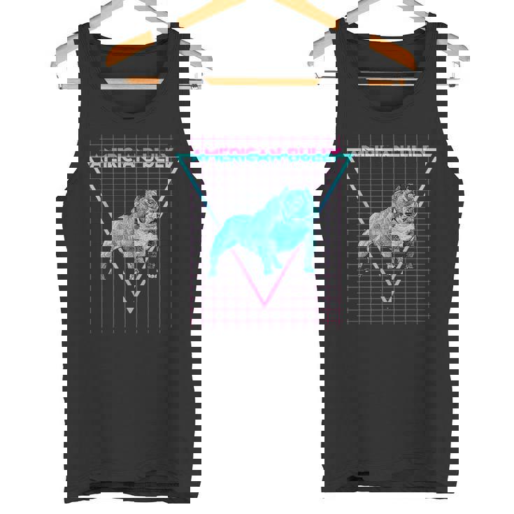 American Bully Estilo Retro Sintetizado American Bully Dog Camiseta sin mangas