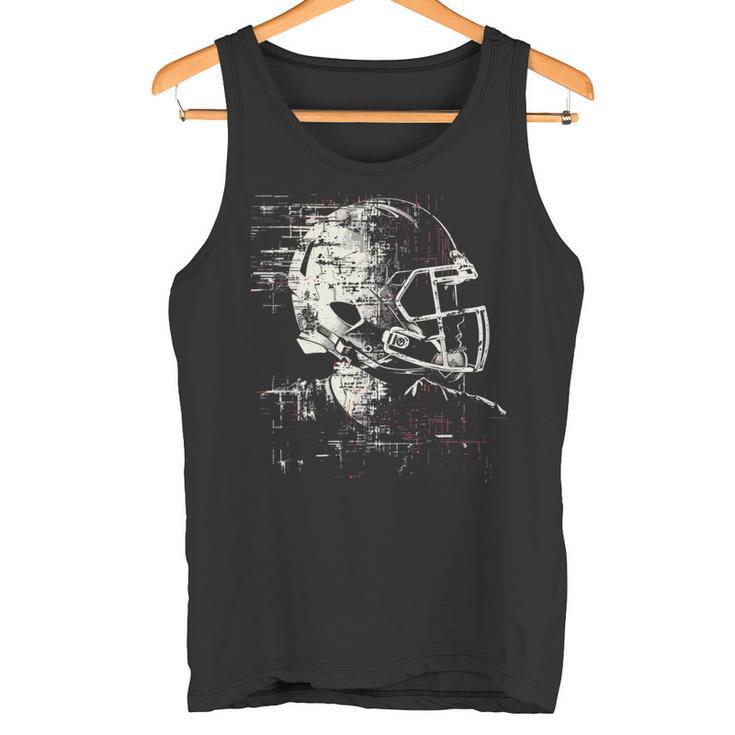 American Football Helmet Linemen Tank Top