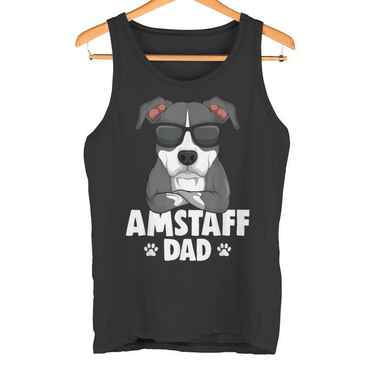 American Staffordshire Terrier Amstaff Papa Dog Tank Top