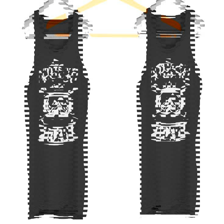 Apres Ski Team Party Snowboard Huts Tank Top