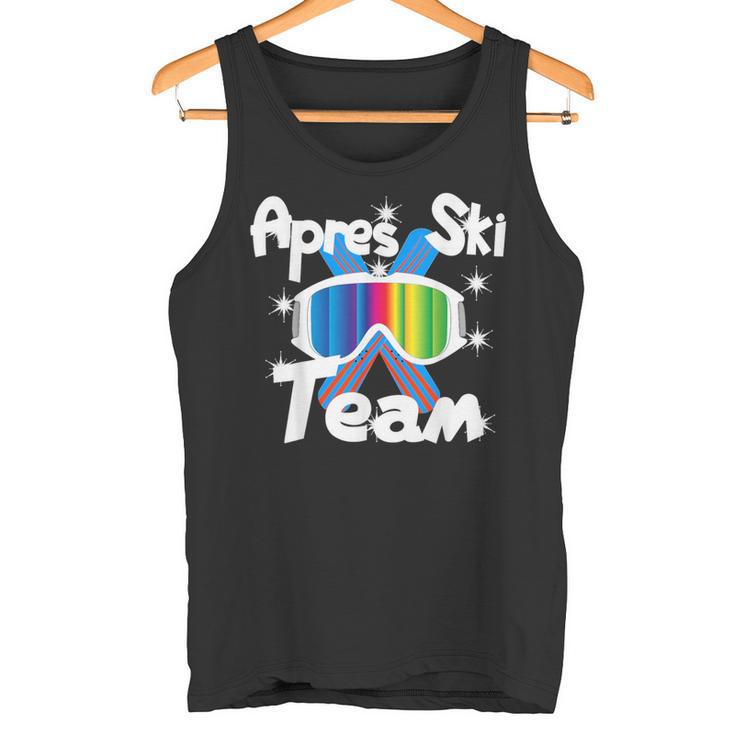 Apres-Ski Team Skiing Snowboarding Without Alcohol Motif Tank Top